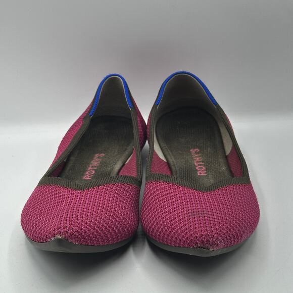 ROTHY'S The Point Flat Bright Magenta Pink Sz 11 $145 - Picture 3 of 8